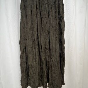 Simply Vera Vera Wang Dark Green Maxi Skirt